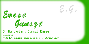 emese gunszt business card